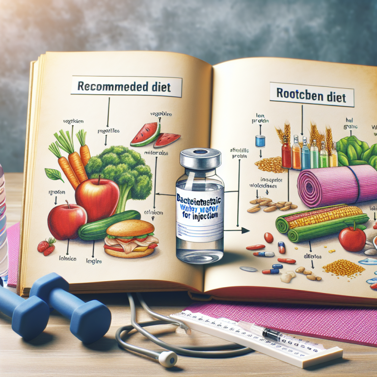 Dieta recomendada durante el uso de Agua bacteriostática para inyección