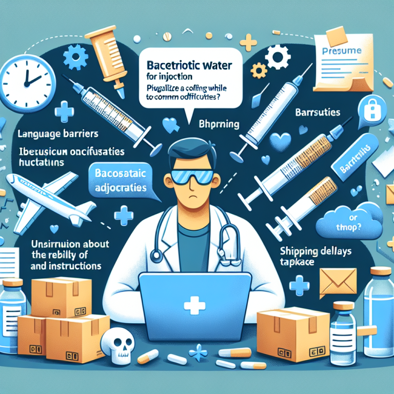 Dificultades comunes al adquirir Agua bacteriostática para inyección online