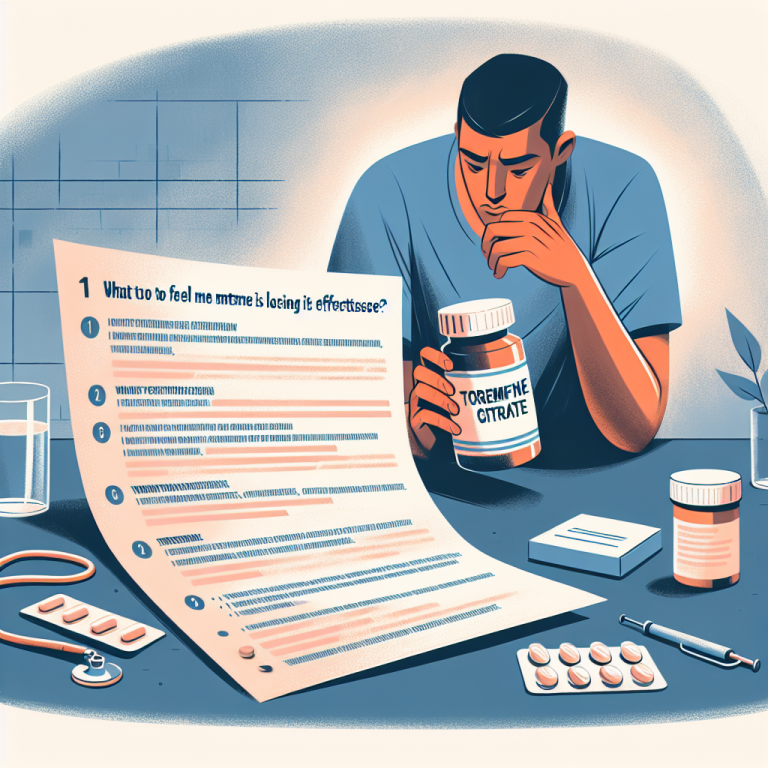 Qué hacer si sientes que Citrato de toremifeno pierde efecto