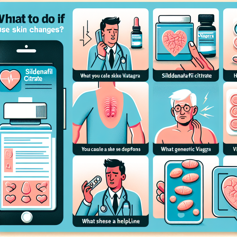 Qué hacer si Sildenafil Citrate (Viagra generic) produce cambios en la piel