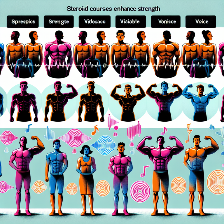 Cursos de esteroides para aumentar la fuerza y cambios en la voz