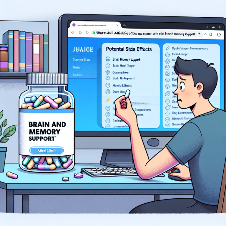 Qué hacer si aparecen efectos adversos con Apoyo al cerebro y la memoria Qué hacer si aparecen efectos adversos con Apoyo al cerebro y la memoria